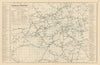 LONDON. Rail & Underground Tube map. Antique map by GW BACON 1884 old