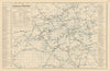 LONDON. Rail & Underground Tube map. Antique map by GW BACON 1884 old
