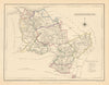 Antique county map of DENBIGHSHIRE by Creighton & Walker for Lewis c1840