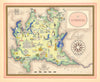 Lombardia / Lombardy pictorial map by Vsevolod Nicouline. Italgeo/Agostini c1950