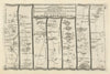Stilton - Peterborough - Sleaford - Lincoln. GARDNER road map #41 1719 old