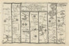 Lincoln - Hull - Beverley - Bridlington. GARDNER road map #42 1719 old
