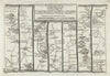 Wakefield - Ripon - Richmond - Barnard Castle. GARDNER road map #95 1719