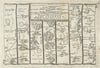 York - Malton - Pickering - Whitby / Scarborough. GARDNER road map #100 1719