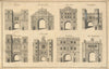 LONDON CITY GATES Aldgate Bishopsgate Moorgate Cripplegate Newgate Ludgate 1760