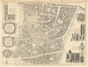 Broad Street Ward & Cornhill Ward divided… City of London. COLE 1760 old map