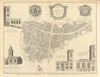Langborn Ward and Candlewick Ward… City of London. COLE 1760 old antique map