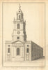 The Parish Church of St. Botolph without Bishopsgate by Benjamin Cole 1760