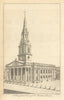 A Perspective View of St Martin-in-the-Fields Church by Benjamin Cole 1760