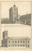 St James's church, Clerkenwell & St. Matthew Bethnal Green by Benjamin Cole 1760