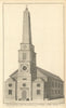 The Parish Church of St Luke in Old Street by Benjamin Cole 1760 print