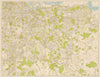 Geographers' Greater London Map - South East Sheet 88x113cm 1949 old