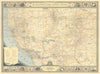The Southwestern United States by National Geographic 1940 old vintage map
