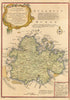 A new and accurate map of the island of Antigua or Antego by Emanuel Bowen  1747