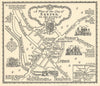 A plan of the City of Exeter in the County of Devon by A.E. Taylor c1934 map