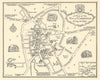 A plan of the Town of Cambridge Showing the Colleges by A.E. Taylor c1934 map