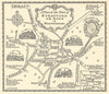 A plan of the Town of Stratford-on-Avon in Warwickshire by A.E. Taylor c1934 map