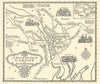 A plan of the City of Cardiff in Glamorganshire by A.E. Taylor c1934 old map