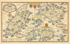 Esso pictorial plan South Britain islands Isle of Man TT Course TAYLOR c1934 map