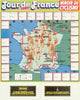 Tour de France - Miroir du Cyclisme. Cycling route poster map 57x46cm 1980