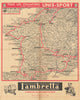 L'Itinéraire du Tour de France - Le Miroir des Sports. Cycling route map 1956