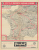 L'Itinéraire du Tour de France - Le Miroir des Sports. Cycling route map 1963