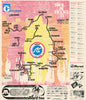 Tour de France - Miroir du Cyclisme. Cycling route poster map 61x69cm 1974