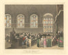 Court of Chancery, Lincoln's Inn Hall. Pugin/Rowlandson/Ackermann aquatint 1808