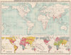 WORLD. Protestant Mission Stations. Races Religions Ethnicity 1911 old map