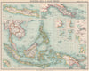 INDOCHINA & EAST INDIES PROTESTANT MISSION STATIONS. New Guinea Java 1911 map
