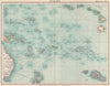 OCEANIA PACIFIC POLYNESIA. Protestant Mission Stations. Hawaii Tahiti 1911 map