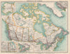 CANADA Protestant Missionary work with Native Americans, Jews & Asians 1911 map