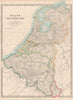 BENELUX. Shows 1815 Battlefields. Belgium & Netherlands. JOHNSTON 1912 old map