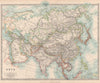 ASIA Chinese Empire overprinted w/ Republic due to Emperor's abdication 1912 map
