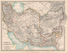 PERSIA & AFGHANISTAN. South West Asia. Iran Baluchistan. JOHNSTON 1912 old map
