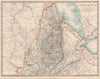 ABYSSINIA & UPPER NUBIA. Ethiopia Erirtrea French Somaliland. JOHNSTON 1912 map