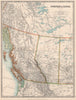 BRITISH COLUMBIA & ALBERTA. Railways. Vancouver Island. JOHNSTON 1912 old map