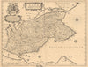'Fifae Vicemitatus'. Fife, Scotland. BLAEU 1654 facsimile. LARGE 1912 old map