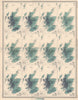 SCOTLAND average monthly rainfall for 25 years by Alexander Buchan 1912 map