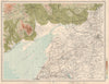 SOLWAY FIRTH. Kirkudbright Carlisle. w/ Solway Junction Railway. LARGE 1912 map