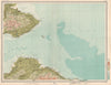 FIRTH OF FORTH. Fife East Lothian St Andrews Dunbar Haddington. LARGE 1912 map