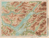 LOCH LINNHE Oban Sound of Mull Morven Appin Lorne Etive Sunart. LARGE 1912 map
