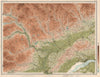 PERTH ENVIRONS Firth of Tay Dundee Strathmore Strathtay Cairngorms 1912 map