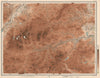 CAIRNGORM MOUNTAINS. Ballater Balmoral Aviemore Lecht Braemar. LARGE 1912 map