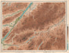 LOCH NESS & WESTERN CAIRNGORMS Kingussie Fort Augustus Loch Lochy LARGE 1912 map