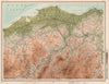 SPEYSIDE WHISKY REGION. Elgin Rothes Grantown Keith Dufftown. LARGE 1912 map