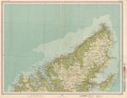 LEWIS Western Isles Outer Hebrides Stornoway. Scotland. LARGE 1912 old map