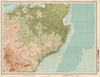 CAITHNESS. Wick Thurso Langwell Forest Scotland. LARGE 1912 old antique map