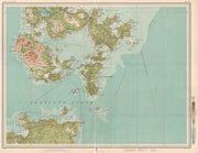 ORKNEY ISLANDS SOUTH Ronaldsay Kirkwall Mainland Pentland Firth Hoy 1912 map