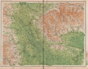 NORTH YORKSHIRE MOORS. Ripon Northallerton Richmond Thirsk. LARGE 1903 old map